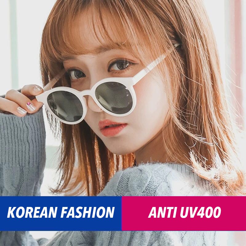 Kính mát mắt mèo tròn cao cấp nam nữ DOHORA VN DSMK106 Hàn Quốc cool ngầu sành điệu gọng tròn nhỏ phong cách trắng chống tia uv hot trend giá rẻ cực ngầu - Hàng nhập khẩu