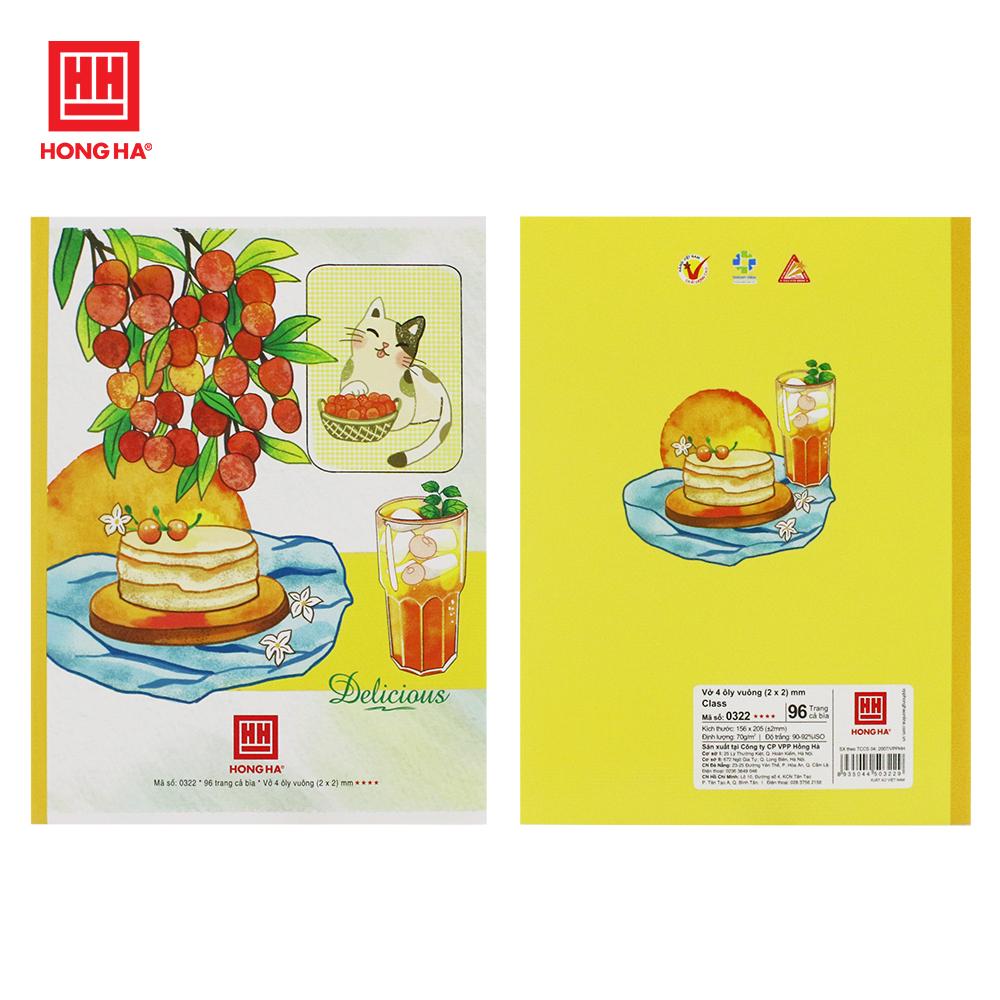 HH - Tập 96Tr Class Delicius, 4 Ô Ly Vuông,  Đl 70/90-92 (10Q/Lốc)( Giao Mẫu Ngẫu Nhiên )