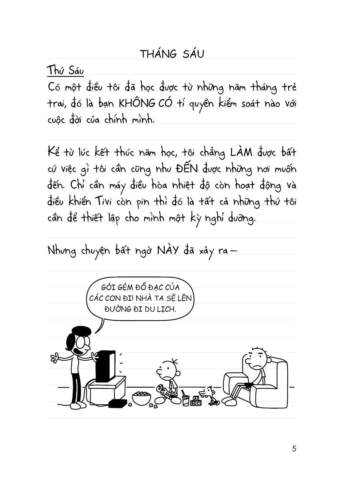 Song Ngữ Việt - Anh - Diary Of A Wimpy Kid - Nhật Ký Chú Bé Nhút Nhát: Kỳ Nghỉ Thảm Khốc - The Long Haul