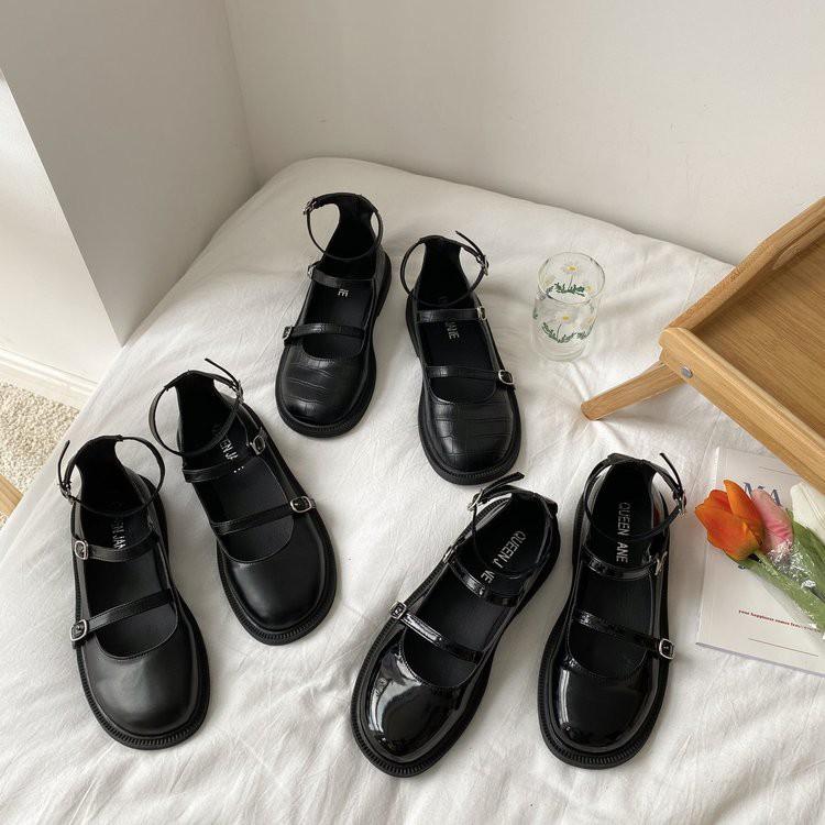 Giày Búp Bê Phong Cách Retro Xinh Xắn Cho Nữ