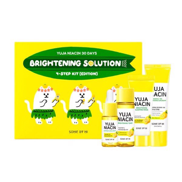 Bộ KIT Dưỡng Trắng Da Some By Mi Yuja Niacin 30Days Brightening Solution 4-Step Kit-Edition