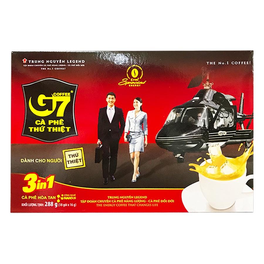 Cà Phê Sữa Hòa Tan Trung Nguyên Legend G7 3in1 (Hộp 18 gói)