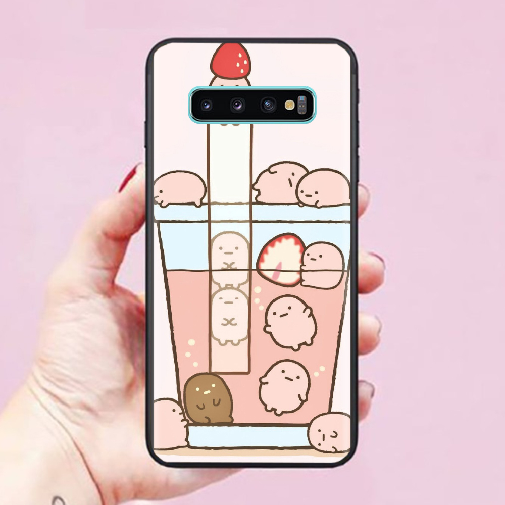 Ốp lưng dành cho điện thoại Samsung Galaxy S10 Plus Hình Trà Sữa Cute