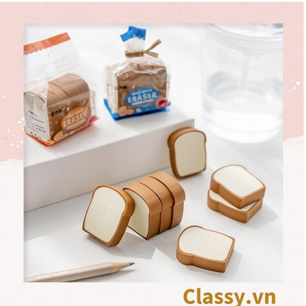 4 cục Gôm tẩy Classy hình bánh mì sandwich giúp tẩy sạch vết bút chì, không gây rách giấy PK1204