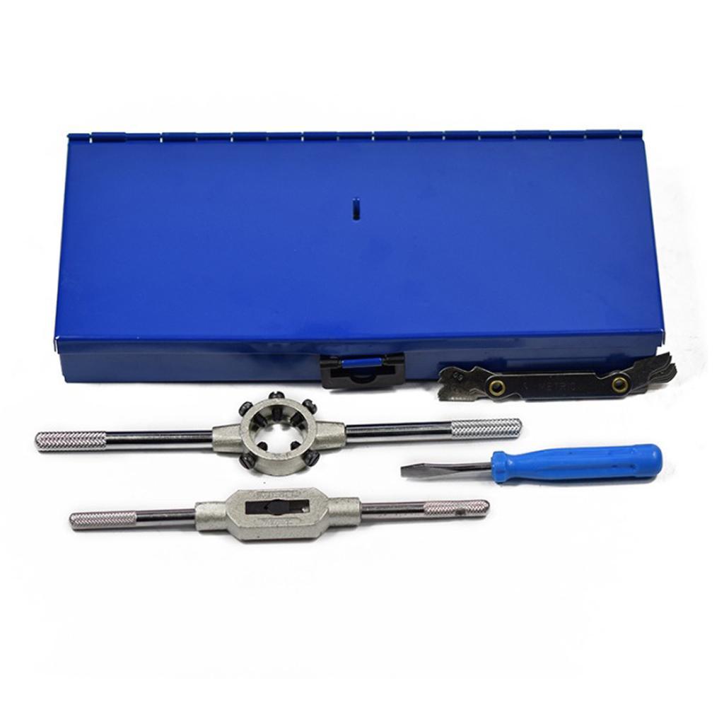 Tap And Die Set HSS Metric Cut Hand Tool Tool Bit Set Engineer Kit W/ Case