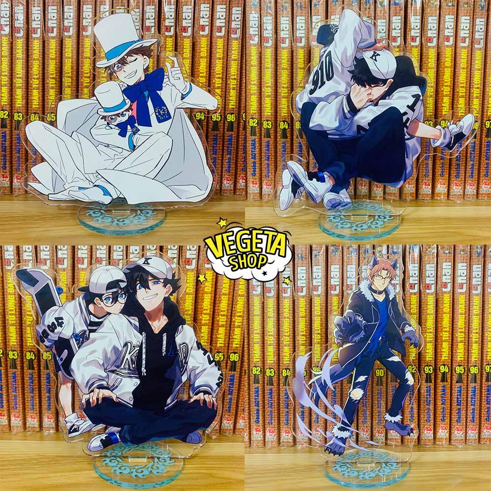 Mô Hình Tượng Standee Acrylic Mica 2 mặt - Conan Shinichi Kaito Kid Ran Akai Shuichi Amuro Toru Eri Kisaki Gin Hattori