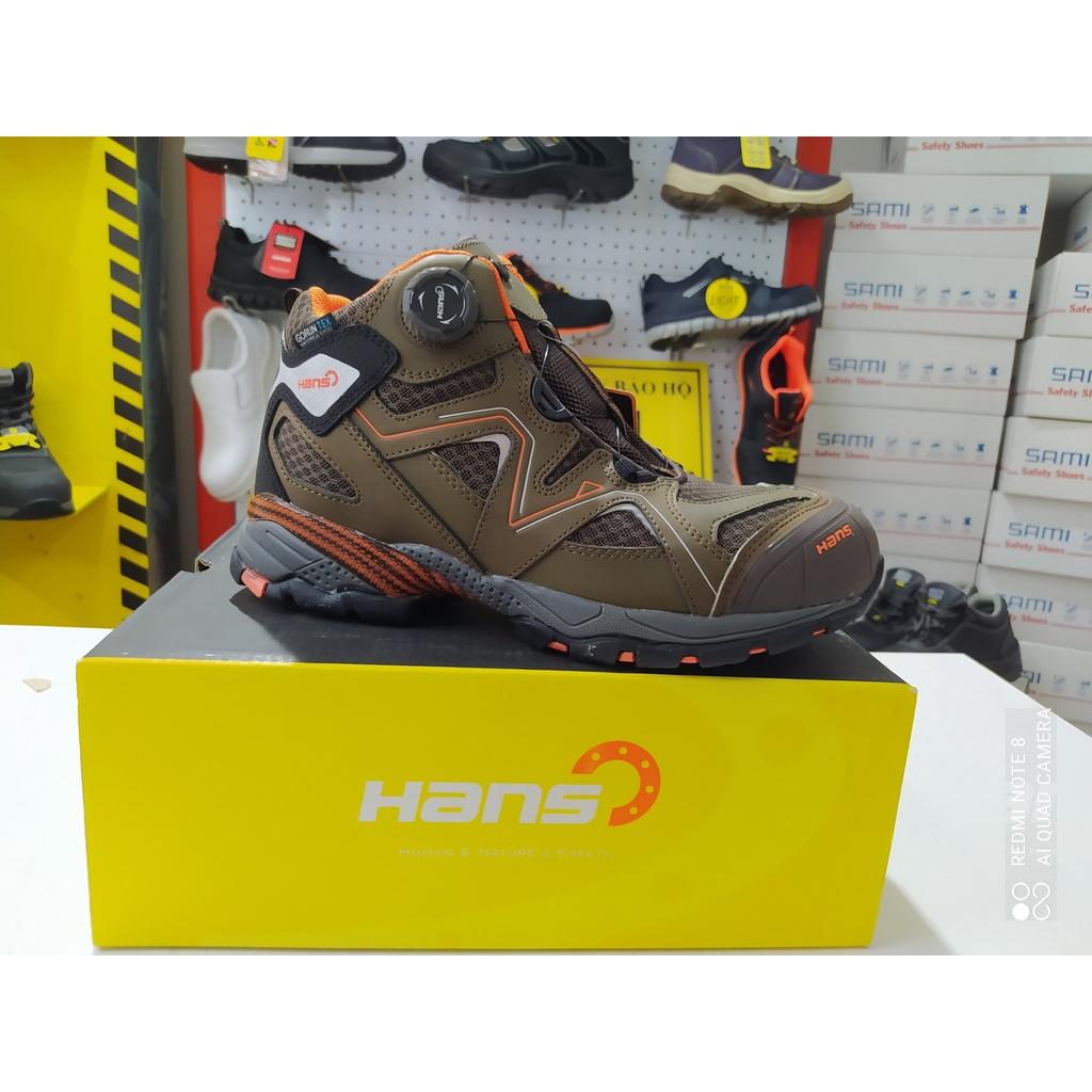 Giày Bảo Hộ Hans HS-78 Davinch, Siêu Nhẹ, Da Chất Lượng Cao, Chống Đâm Xuyên, Va Đập Mạnh