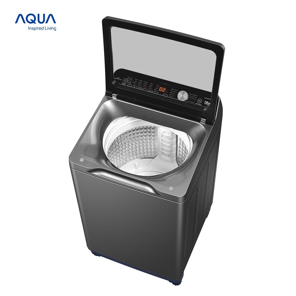 Máy giặt cửa trên 10kg Aqua AQW-DR101GT.BK - Hàng chính hãng - Chỉ giao HCM, Hà Nội, Đà Nẵng, Hải Phòng, Bình Dương, Đồng Nai, Cần Thơ