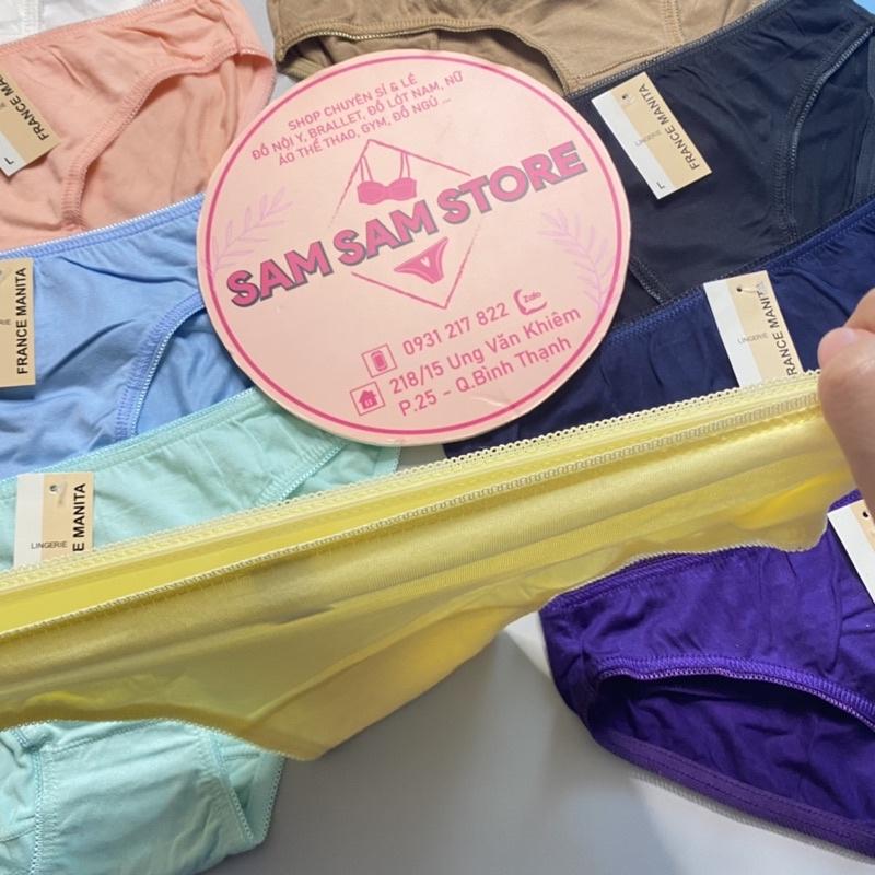 Quần Lót Nữ. Quần Lót Cotton Trơn Mara Mềm Mịn Hàng VNXK. Size .M.L.XL.XXL. cho nàng 35-65kg ạ