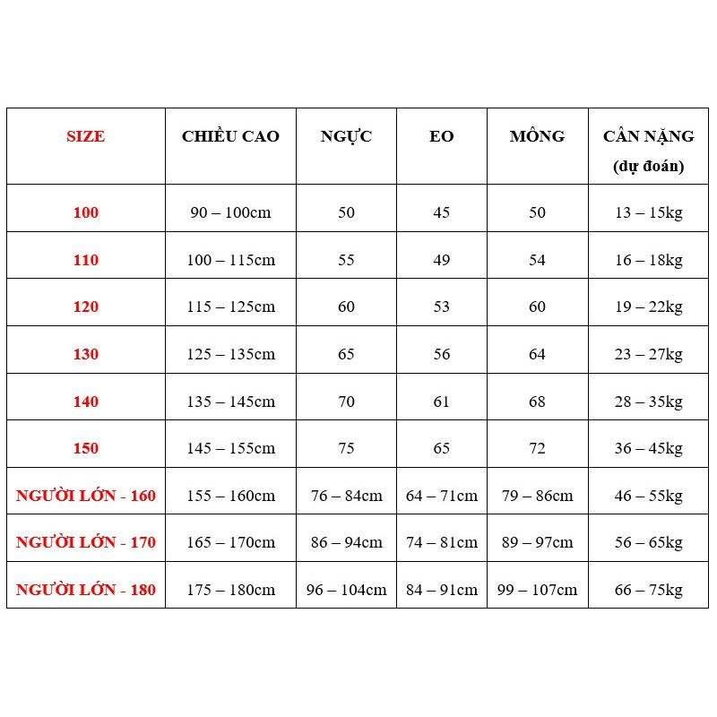 NGƯỜI LỚN - TRẺ EM Hóa Trang Dị Nhân