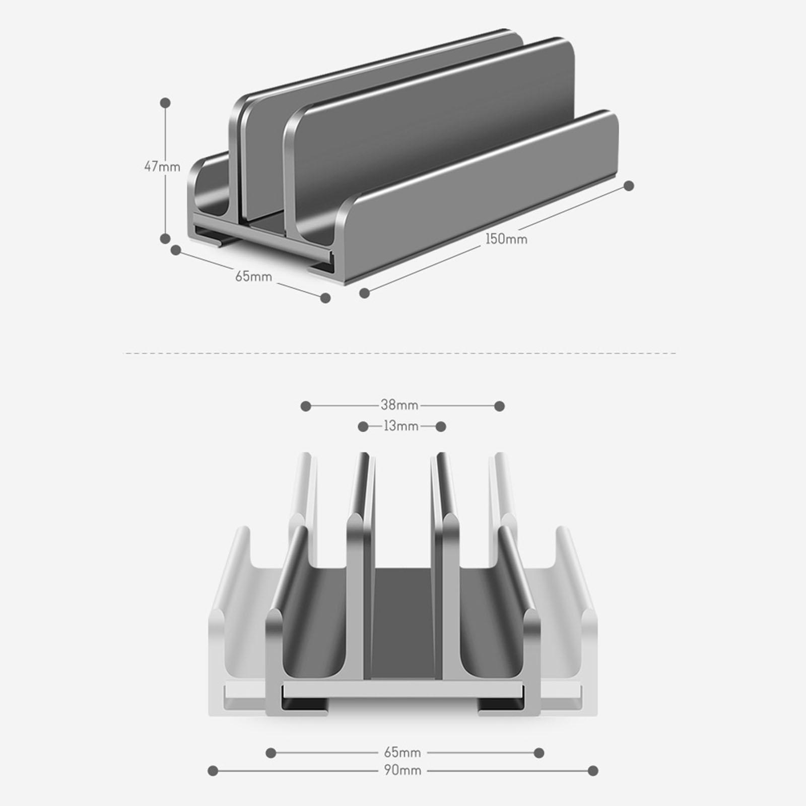 3 in 1 Vertical Laptop Stand Stand Holder, Notebook Dock for Notebooks Tablet Desktop