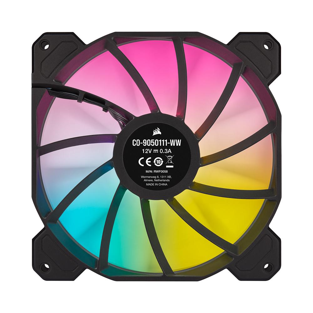 Bộ 2 quạt máy tính 140mm Corsair SP140 RGB ELITE LED kèm Node Core/CO-9050111-WW Hàng chính hãng