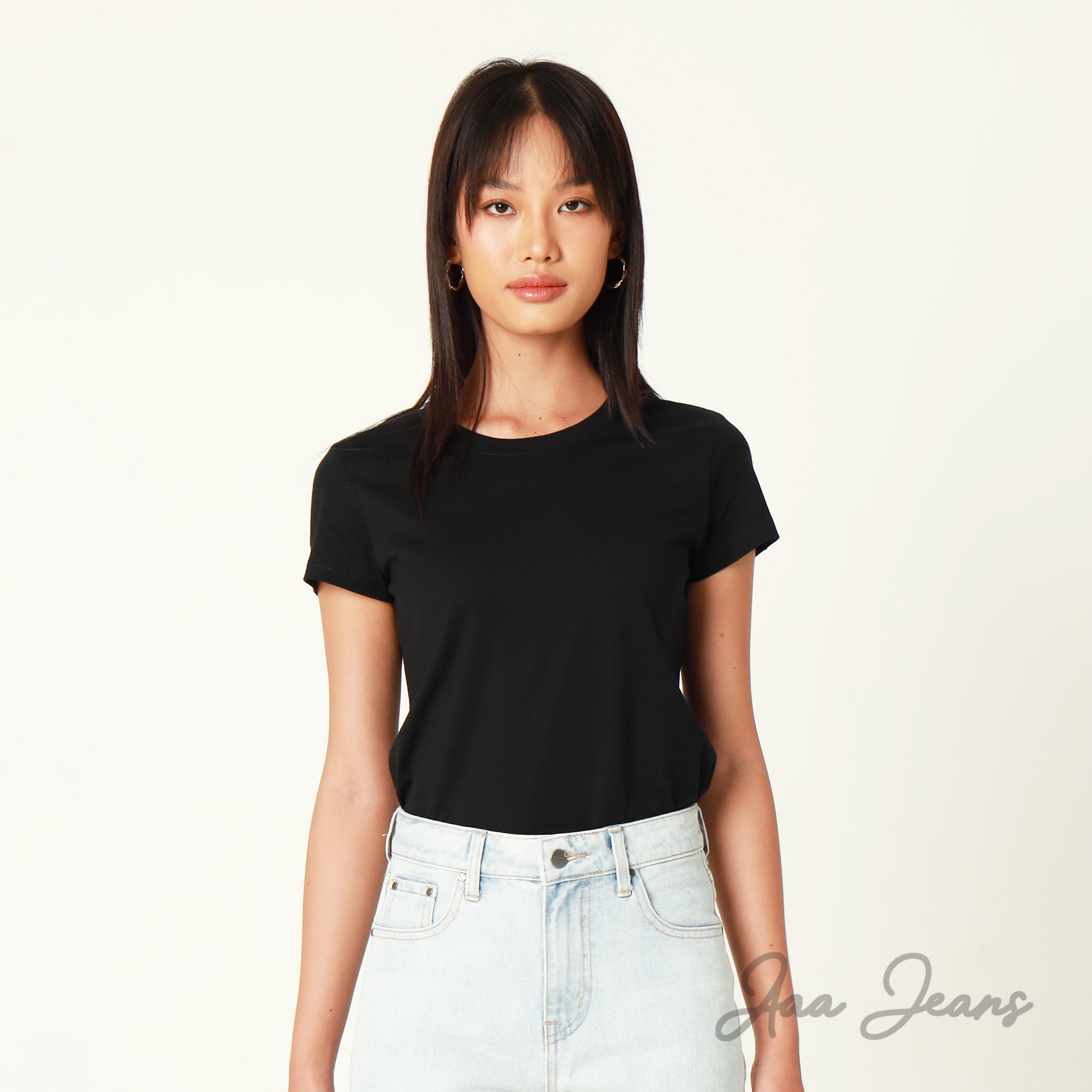 Áo Thun Nữ Cao Cấp Organic Cotton Regular Fit Aaa Jeans