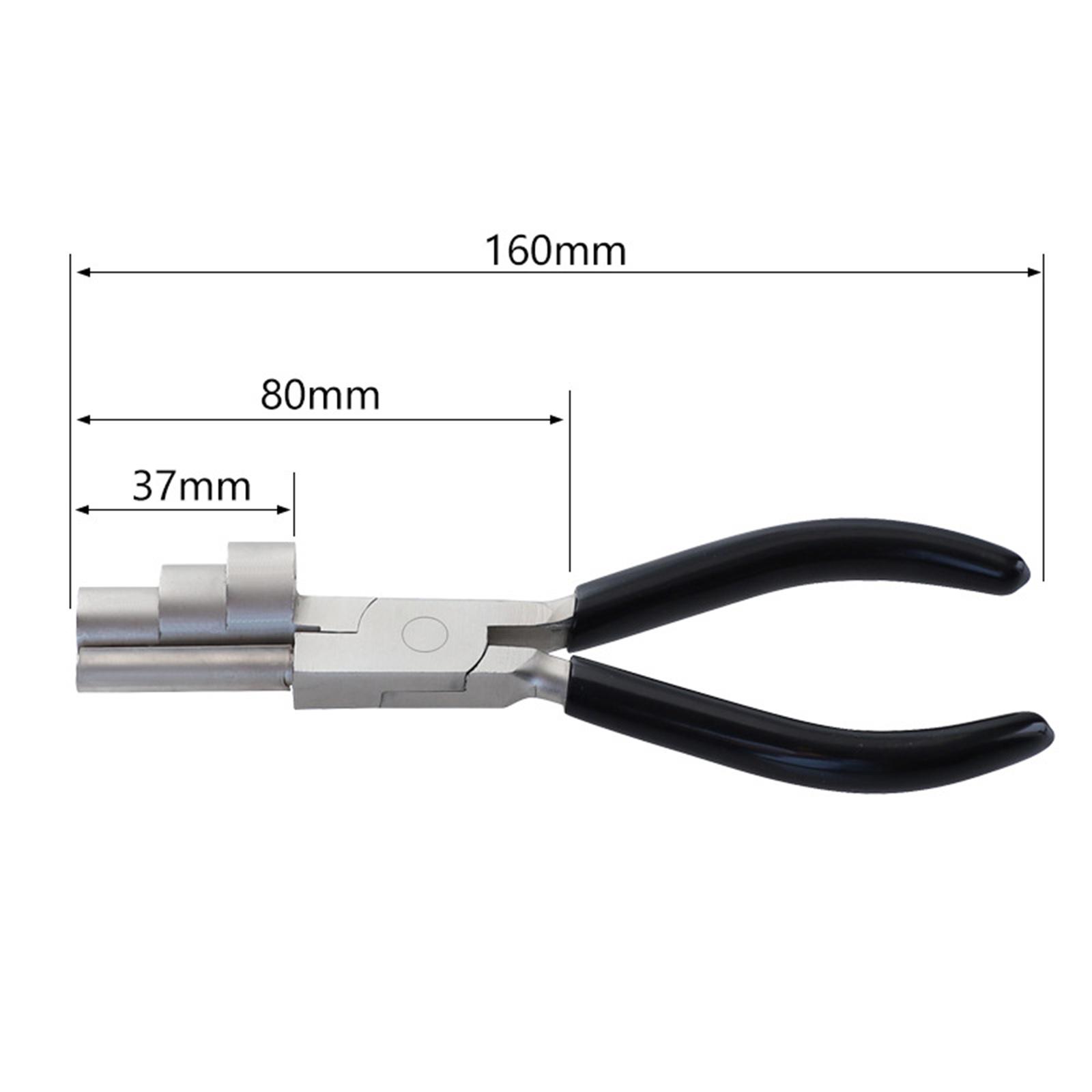 Carbon Steel 3-Step Jewelry Wire Wrapping Bending Plier 6" Looping Tools