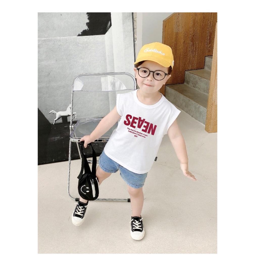 Áo ba lỗ SE VEN cho bé trai, bé gái áo thun sát nách cho bé từ 8-19kg - SUMO KIDS