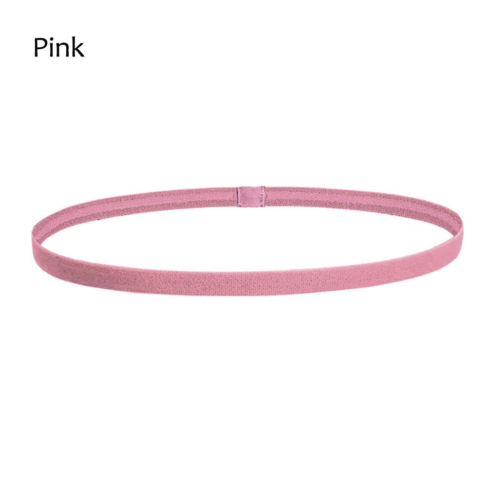 Băng đầu đàn hồi thể thao cao su chống trượt cho nữ nam Yoga Bands thể thao ngoài trời chạy bóng đá kéo dài dây đeo mồ hôi Color: Blue