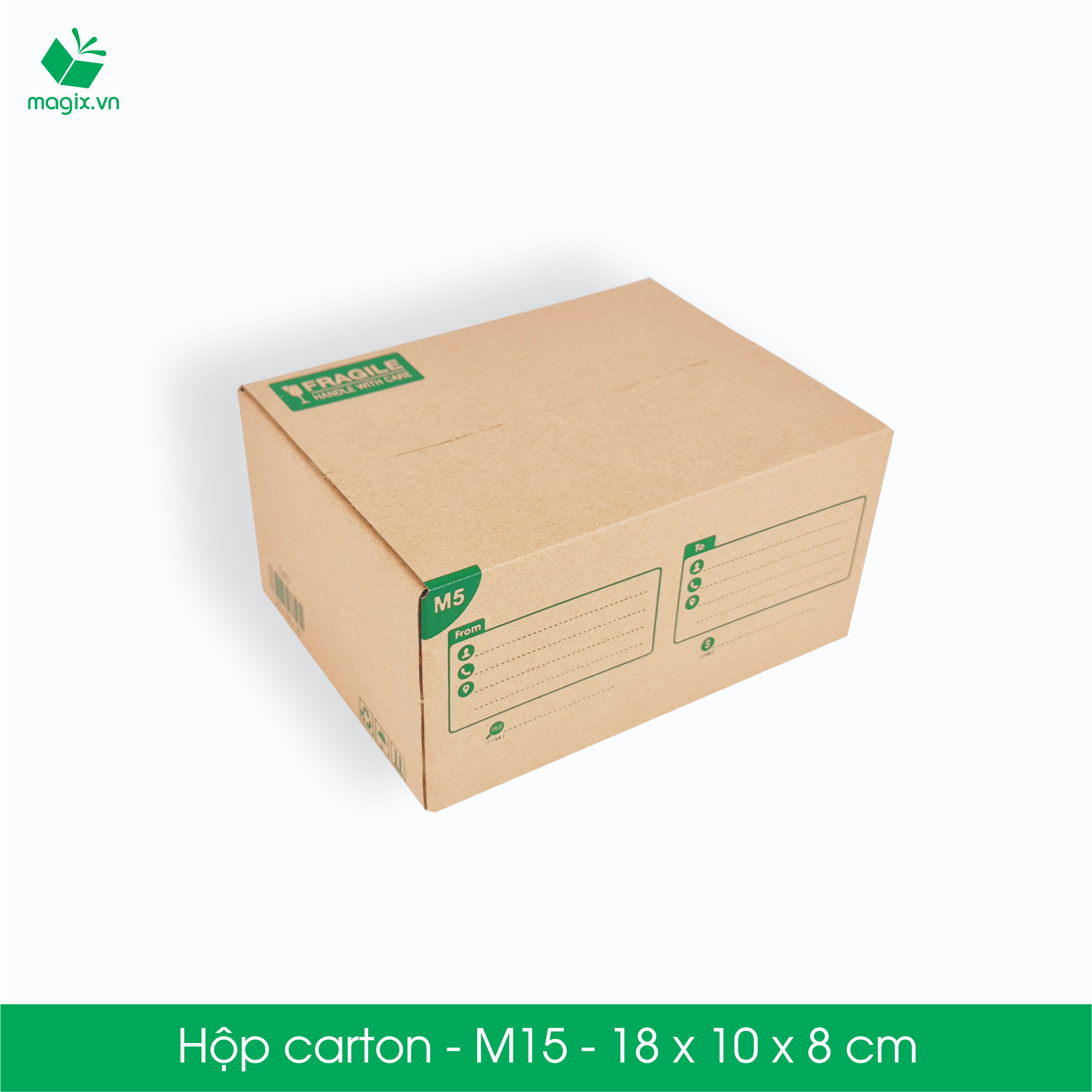 M15 - 18x10x8 cm - 20 Thùng hộp carton