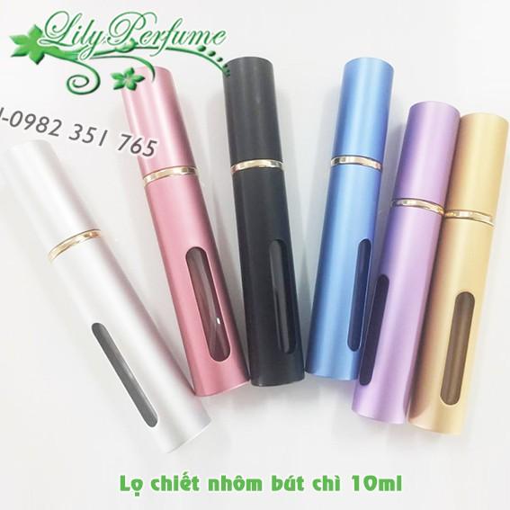 Lọ chiết nước hoa 5ml - 10ml nhôm bút chì