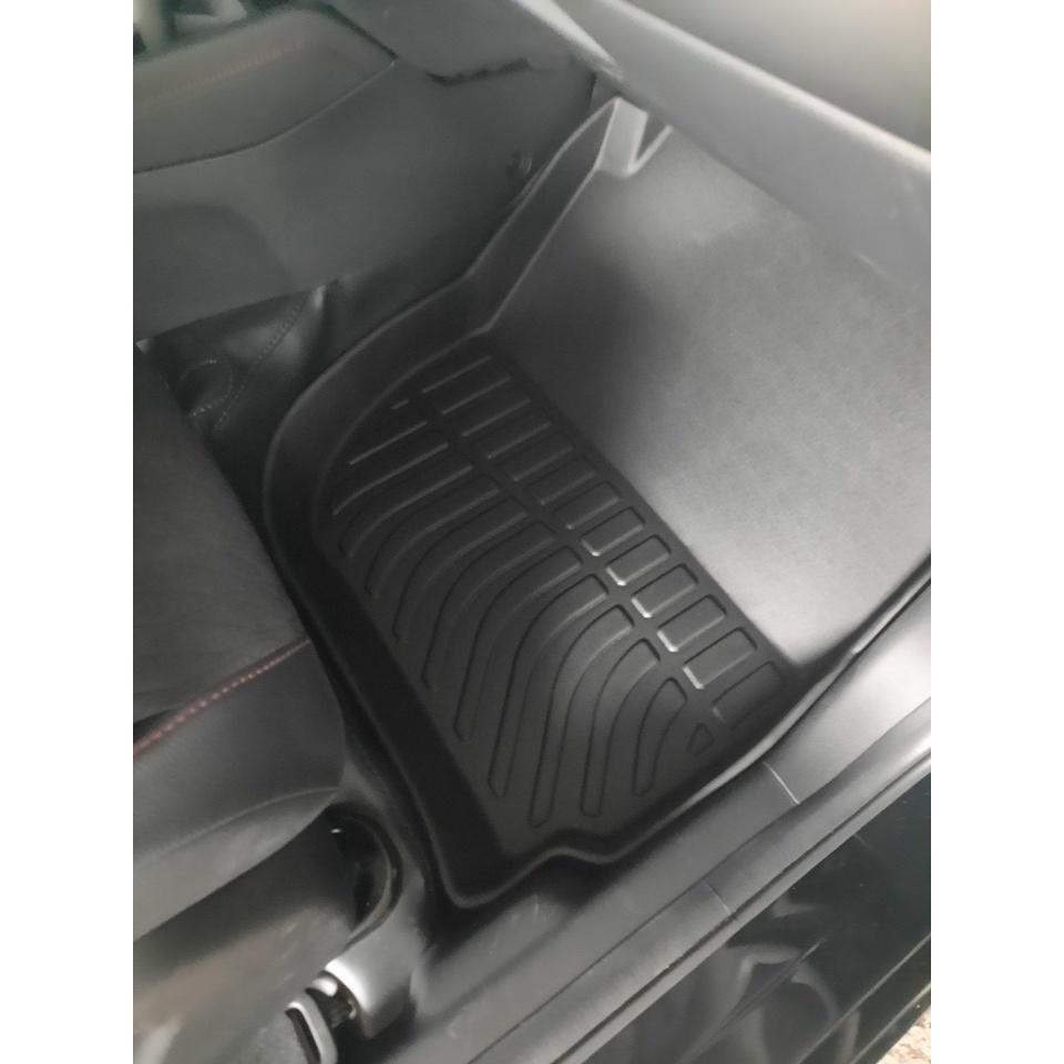 Thảm lót sàn xe ô tô Honda City 2015-nay Nhãn hiệu Macsim chất liệu nhựa TPE cao cấp màu đen