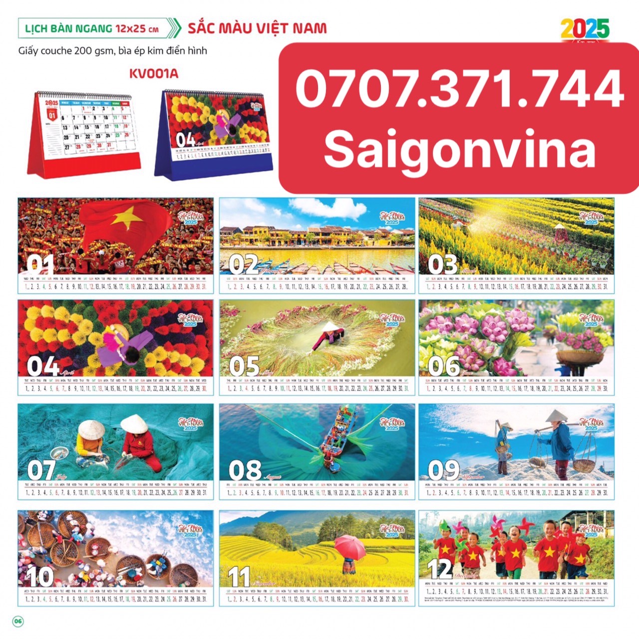 Lịch Để Bàn 2025 Dạng Đứng (17*19cm) Và Ngang (12*25cm) Nhiều Mẫu Đẹp Ý Nghĩa ,Bìa Ép Kim Điển Hình Cao Cấp, Sang Trọng, Tiện Dụng Giấy Dày 200gsm-Mẫu Thịnh Vượ