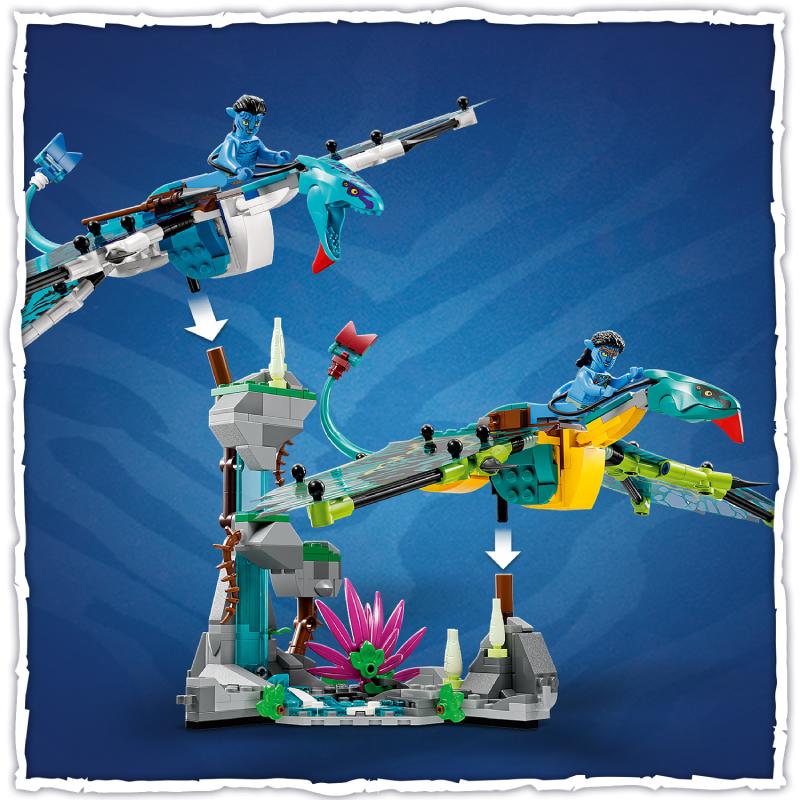 Đồ Chơi LEGO AVATAR Chuyến Bay Rồng Banshee Đầu Tiên Của Jake & Neytiri 75572 (572 chi tiết)