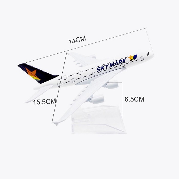 Mô hình máy bay tĩnh A380 Sky Mark 16cm