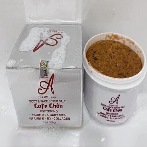 Muối Tẩy Tế Bào Chết Cafe Chồn A Cosmetics ( Body &amp; Face Scrub Salt )