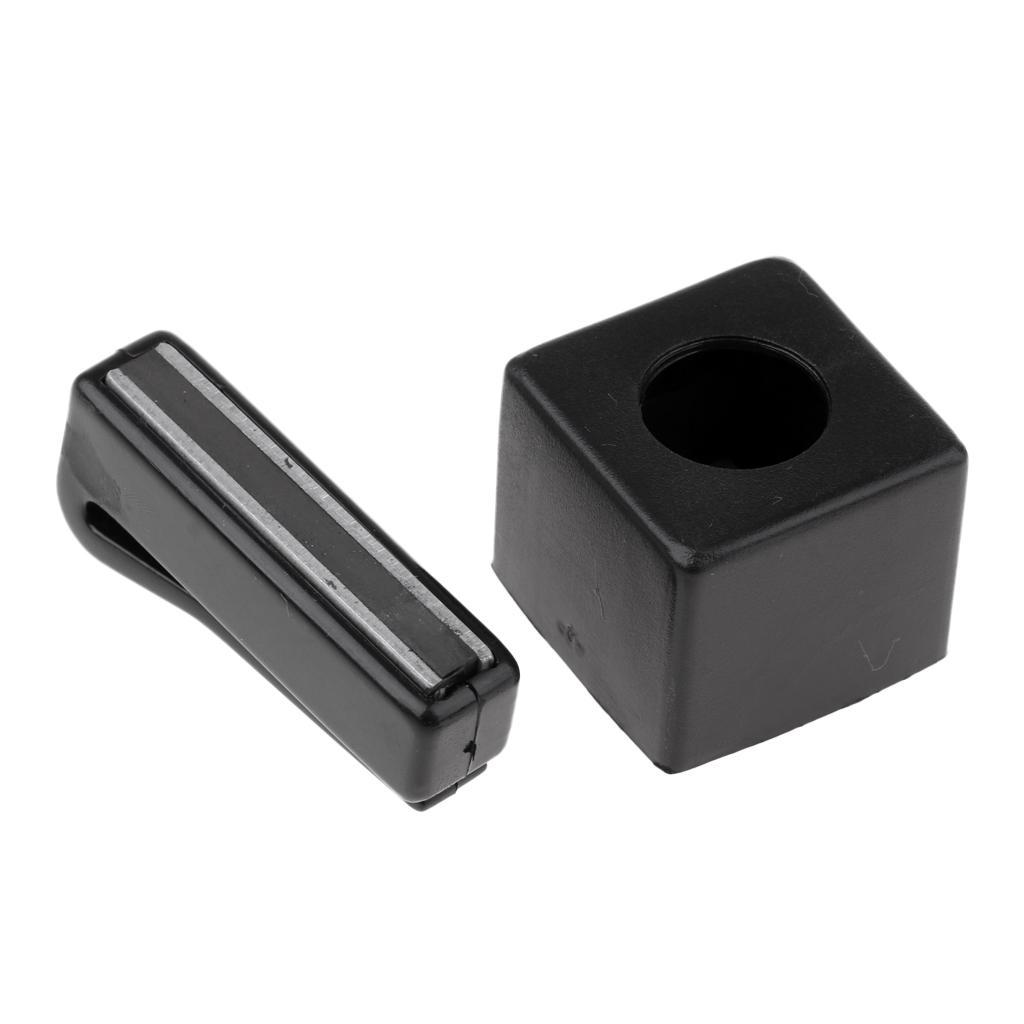 Pool Cue Chalk Holder with Belt Clip Tool And Cue Tip Scuffer Repairer