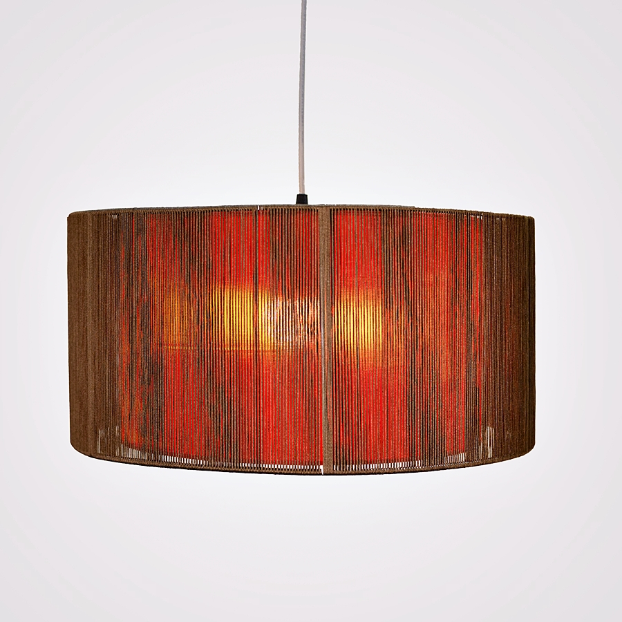 Đèn thả décor Tròn 2 tầng bằng mặt chỉ cuốn