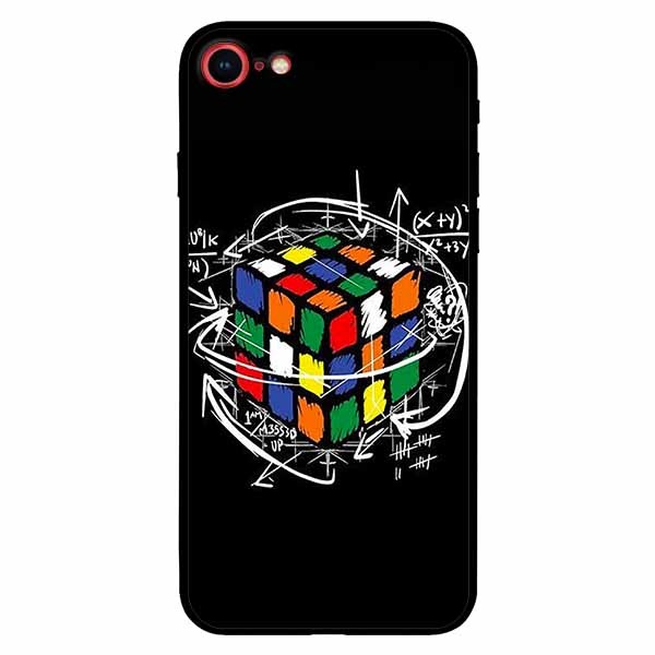 Ốp lưng in cho Iphone 7/ 8 Rubik Toán Học