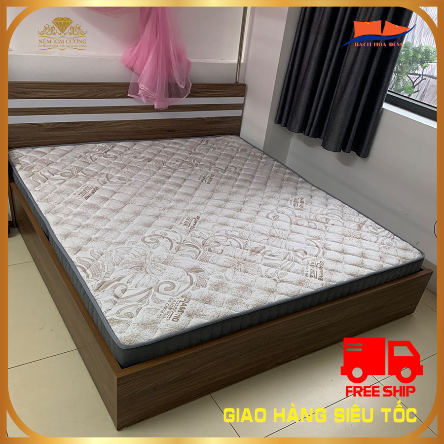 Đệm cao su non Kim Cương Aloe Vera Flex tinh chất lô hội, cao 14-17-20cm.