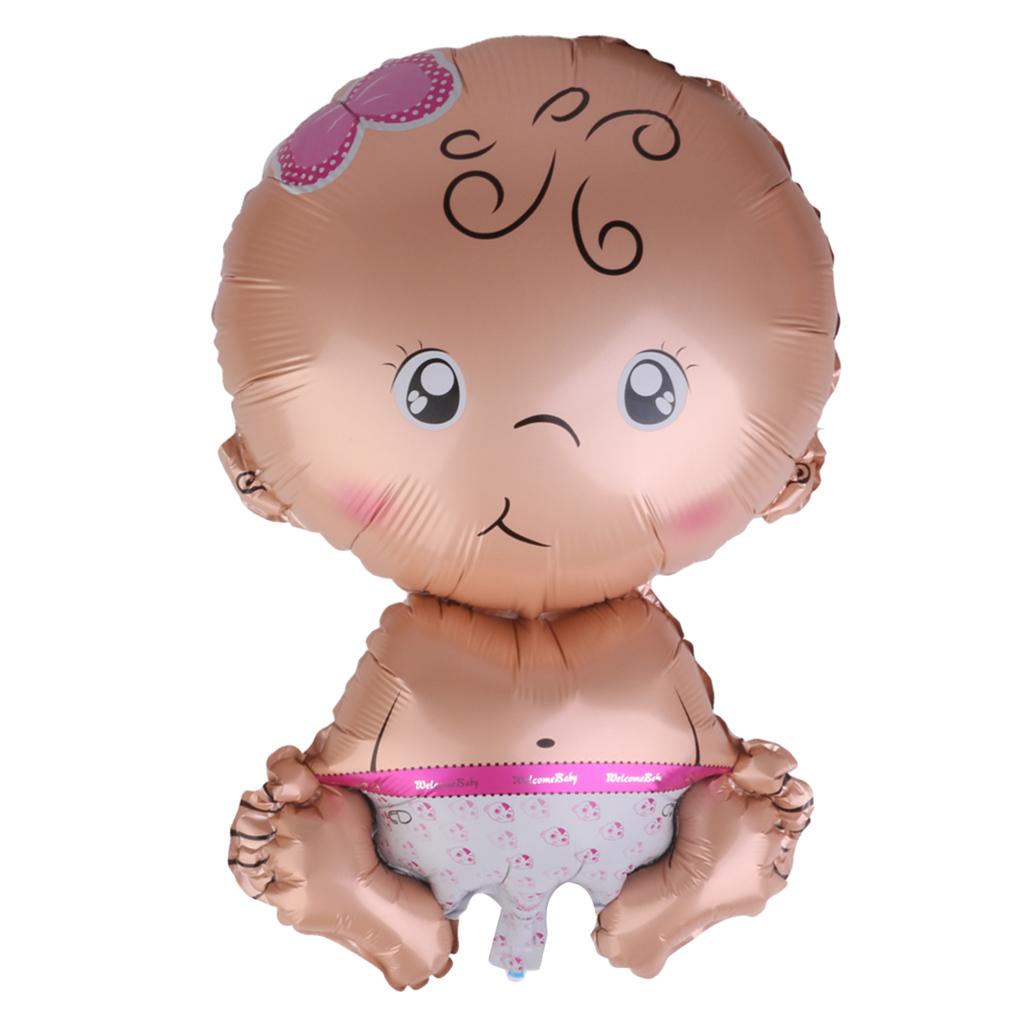 Aluminum Foil Baby Girl Shape Balloon for Baby Shower Christening Birthday