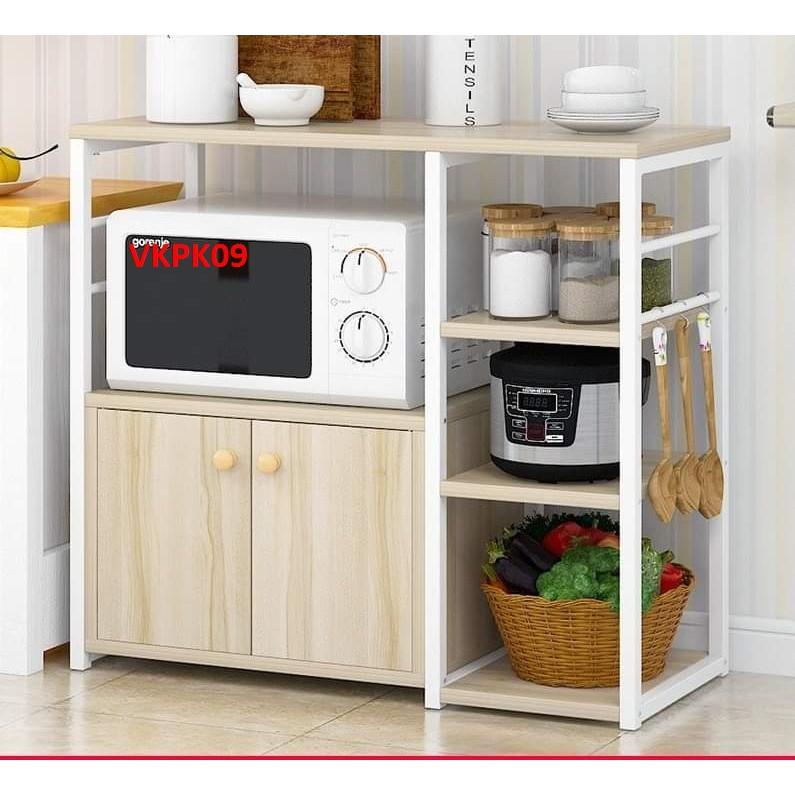 Kệ đa năng- kệ để đồ nhà bếp VKPK09 - kệ khung sắt sàn gỗ - Nội thất lắp ráp Viendong Adv