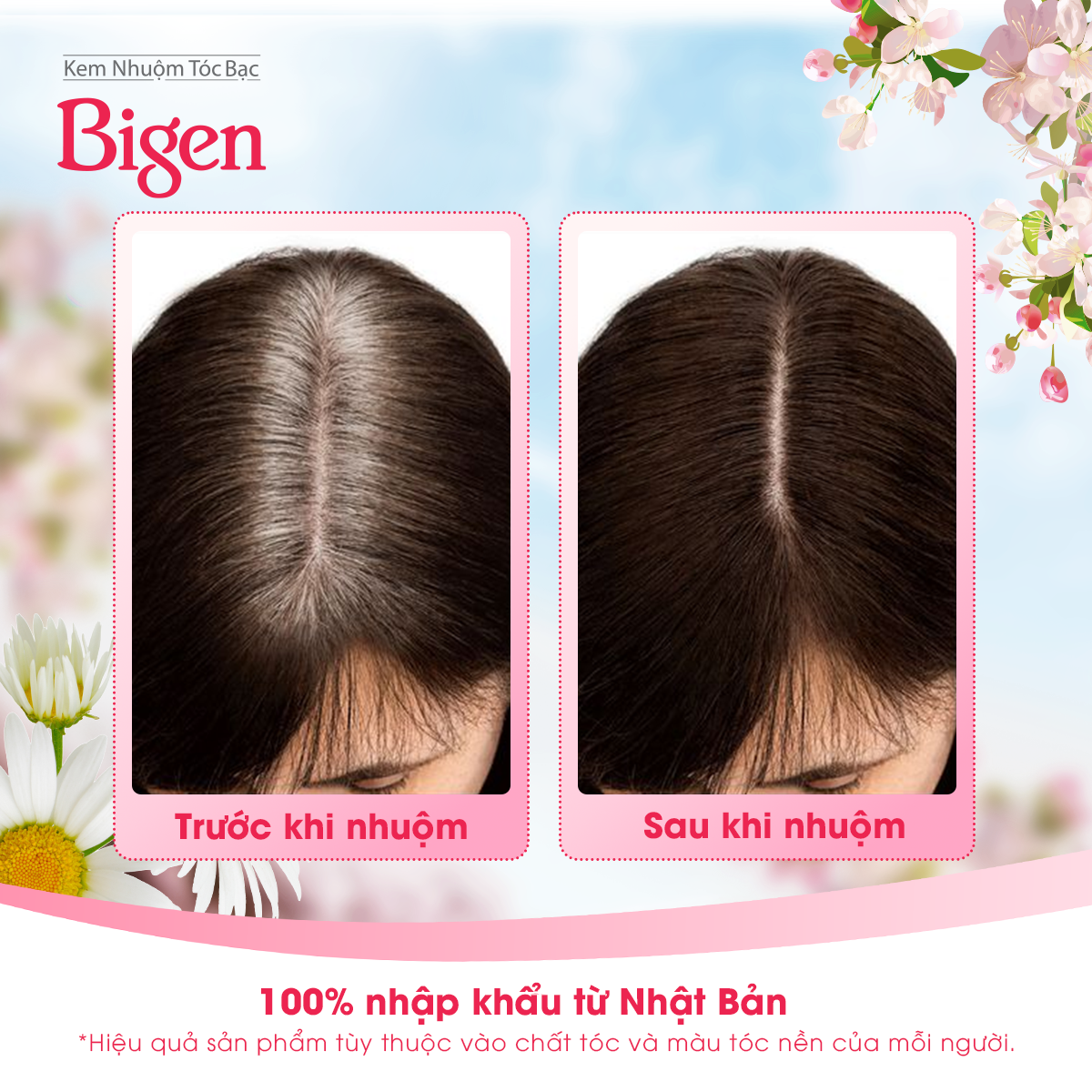 Combo 2 hộp thuốc nhuộm phủ bạc Bigen Nhật nhập khẩu Nhật Bản, phủ bạc hoàn toàn, thảo dược thiên nhiên 80mlx2 dạng kem