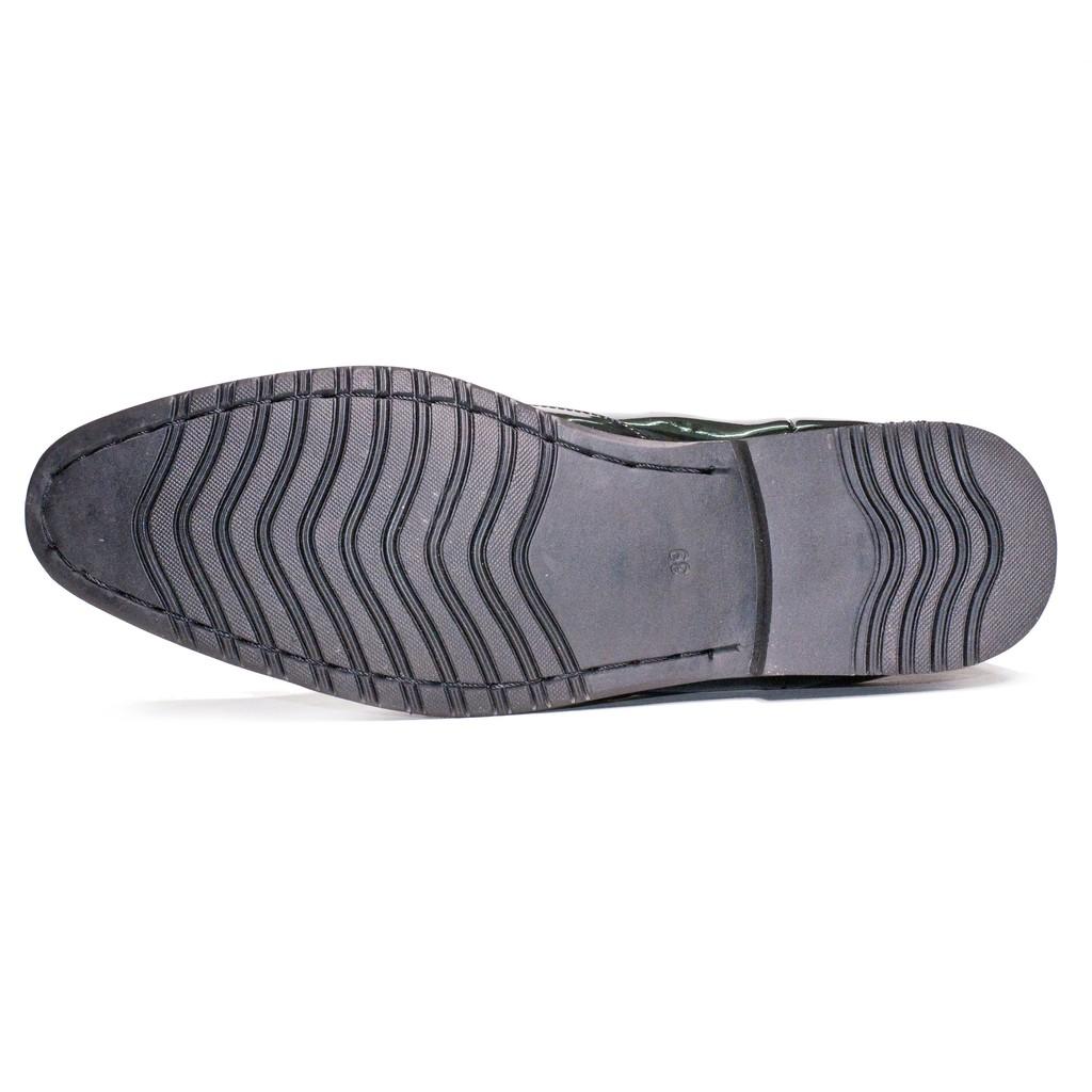 Giày Boot Nam Cổ Chun Da Bóng Màu Đen Sang Trọng Và Phong Cách - CB520-BONGCHUN-BONGDEN