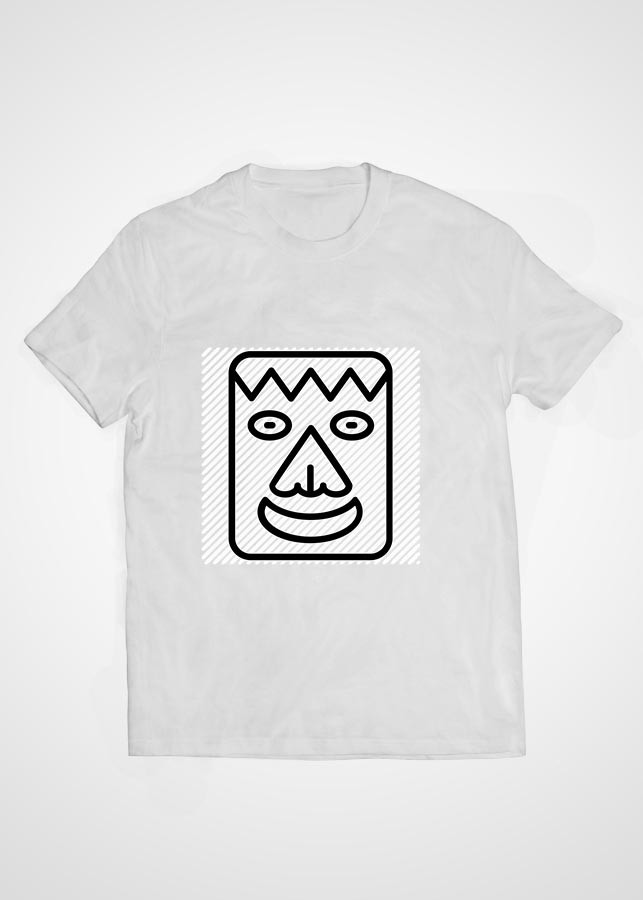 Áo thun cặp đôi Cotton màu trắng in hình mẫu 25