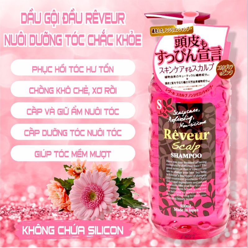 Dầu gội Reveur Scalp N Reveur Scalp Shampoo N 500ml (Combo 500ml Và Set 24ml)