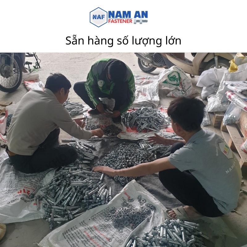 Bulong M18 cấp bền 8.8, bu lông lục giác M18, bu lông 8.8, độ dài: 40->200 mm. Màu: Đen, Vàng, Trắng