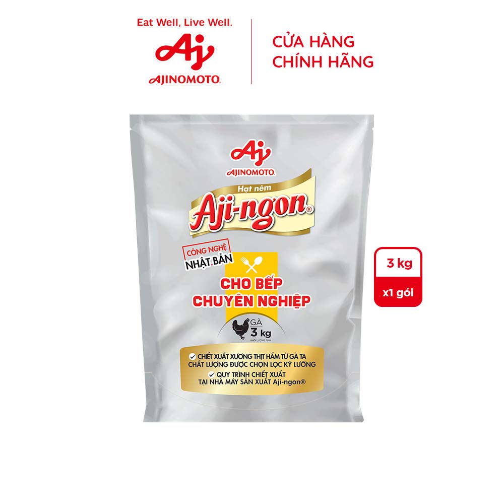 Hình ảnh Gói Hạt Nêm Aji-ngon® Gà 3kg/Gói