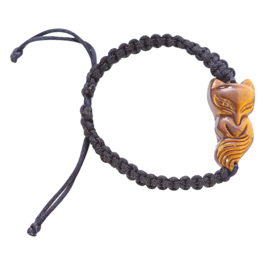 Vòng Tay Mala Hồ Ly Đá Mắt Hổ VIETGEMSTONES - Vàng .