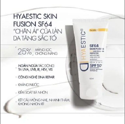 Kem chống nắng bảo vệ tối đa Hyaestic Skin Fusion SF64 Sun And Pollution Protector SPF50+ (50ml)