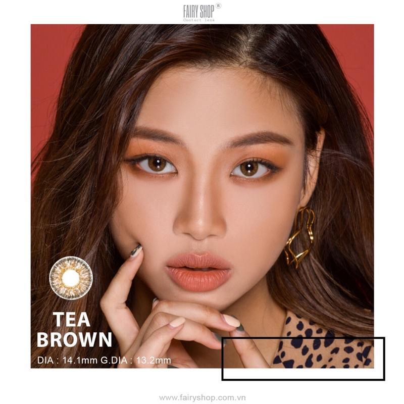 Áp tròng TEA BROWN 14.0mm - FAIRY SHOP CONTACT LENS độ 0 đến 6