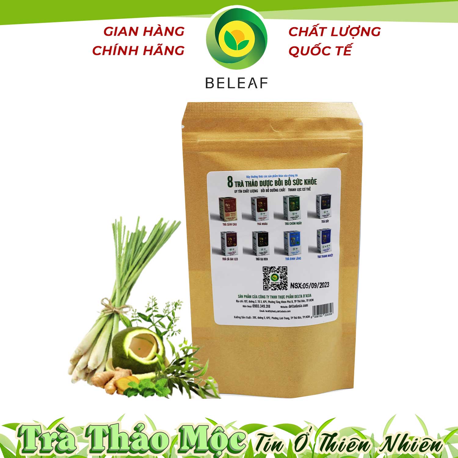 Lá Xông Giải Cảm – Gói Xông Giải Cảm Tiện Lợi Beleaf