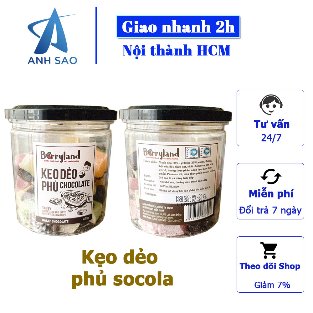 Kẹo dẻo phủ Chocolate BerryLand