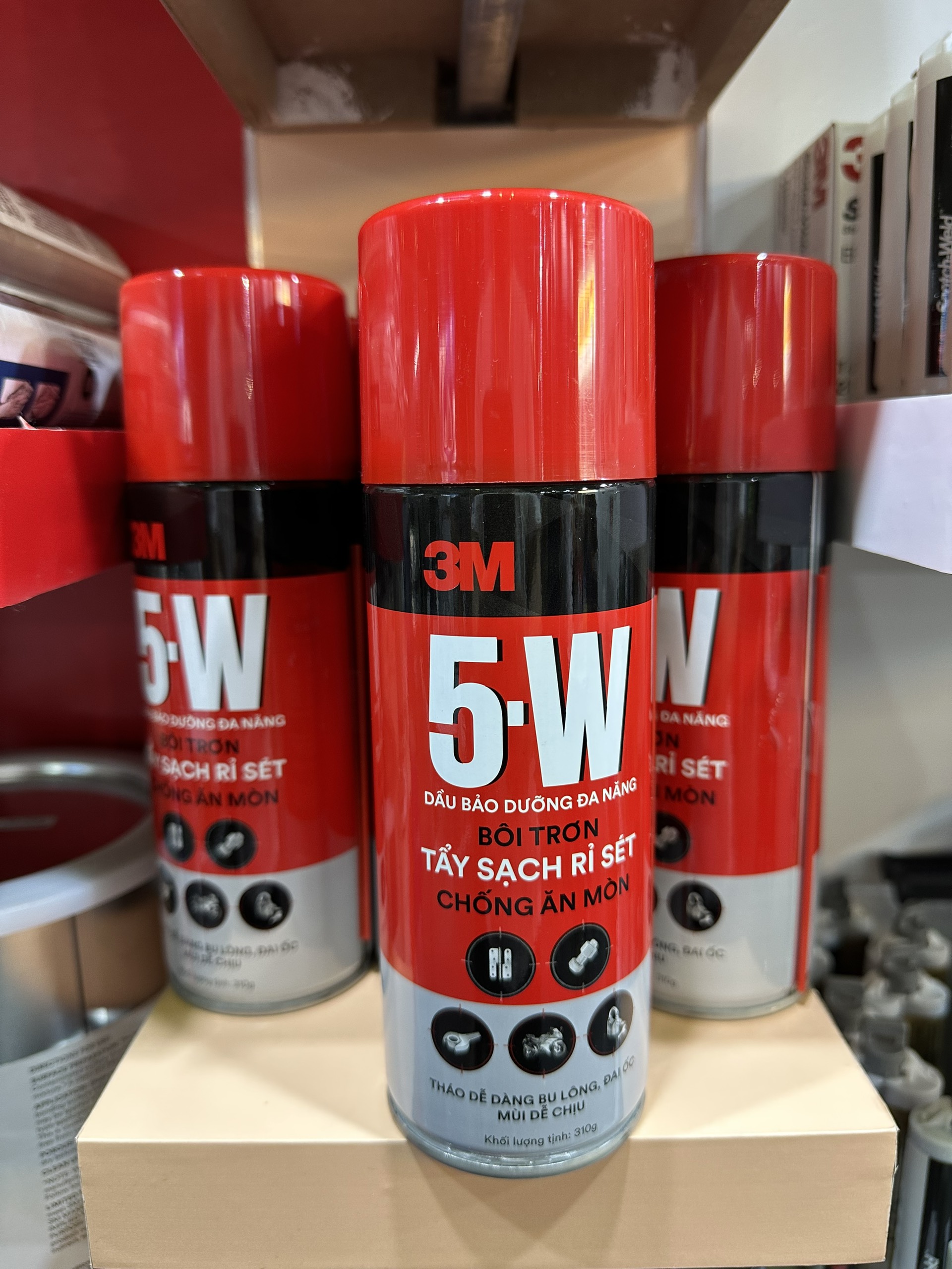 Chất Tẩy Rỉ Sét Và Bôi Trơn 3M 5-W 310g - Hàng chính hãng - Tẩy sét, bôi trơn các loại ổ khóa, khe cửa lùa, đẩy nước ra khỏi ổ khóa xe, bugi, công tắc ôtô xe máy sau khi rửa xe, ngập nước.