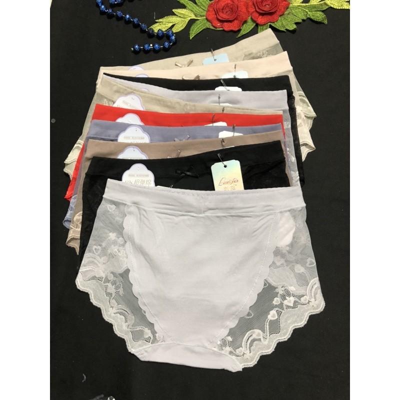Quần lót nữ cotton phối ren set5c cao cấp, quần chíp nữ chất đẹp