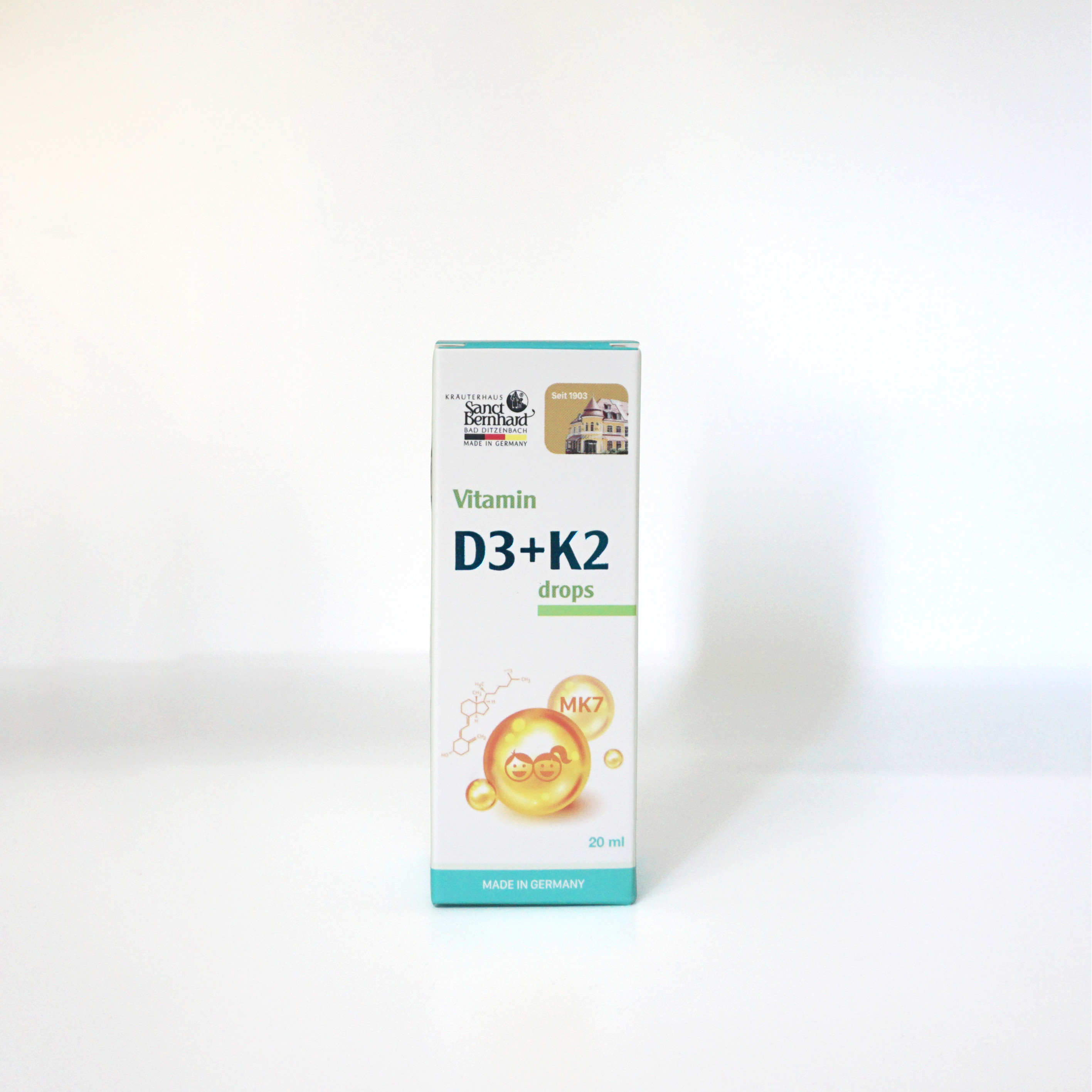 Vitamin D3 K2 MK7 Drops dạng giọt giúp bé tăng chiều cao, bổ sung canxi chống còi xương, giảm nguy cơ loãng xương ở người lớn