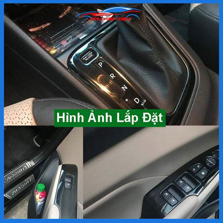 Ốp nội thất Accent 2018-2019-2020-2021-2022 vân Titan bảo vệ chống trầy xước và làm đẹp xe