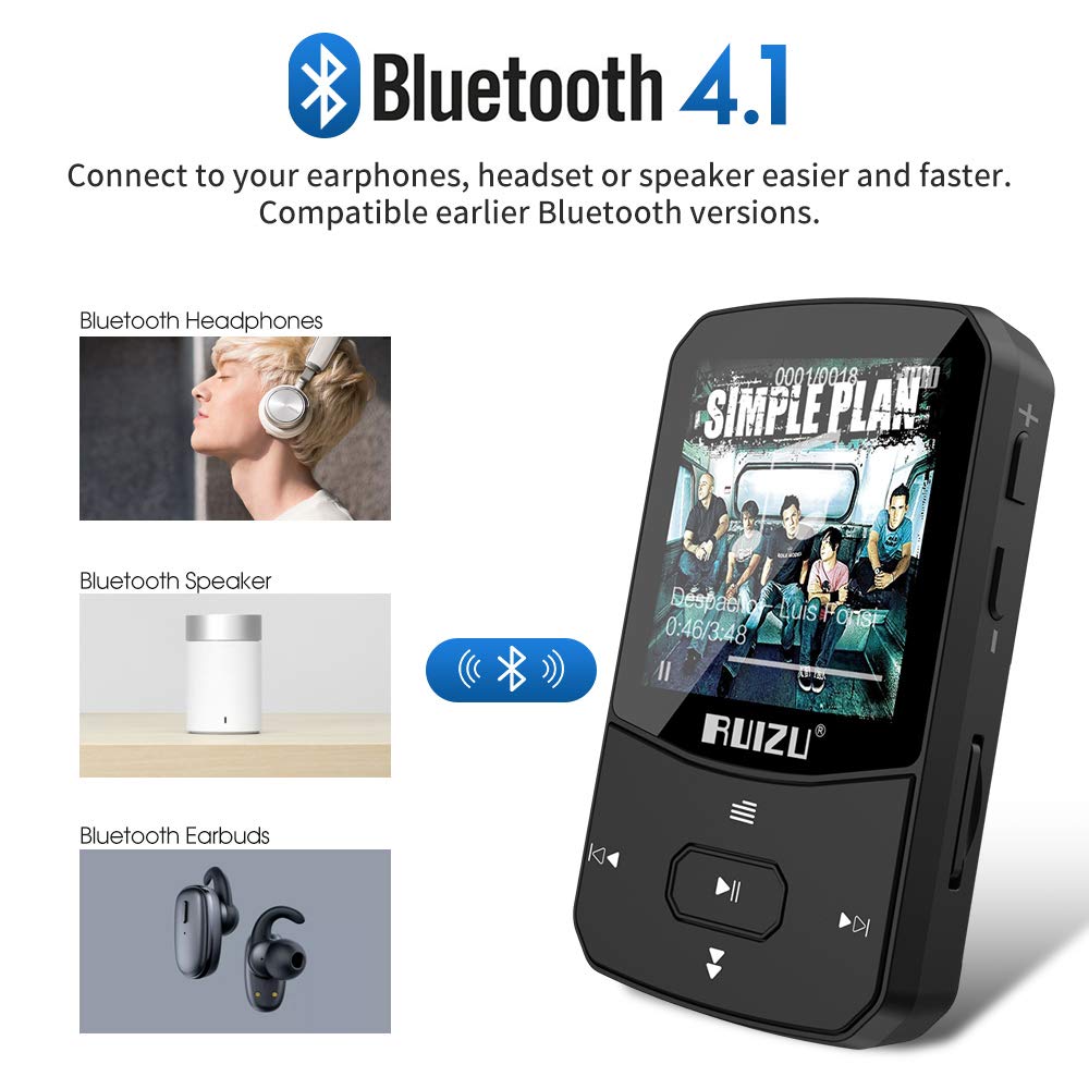 Máy nghe nhạc bluetooth 4.1 RUIZU X52 8G hàng nhập khẩu