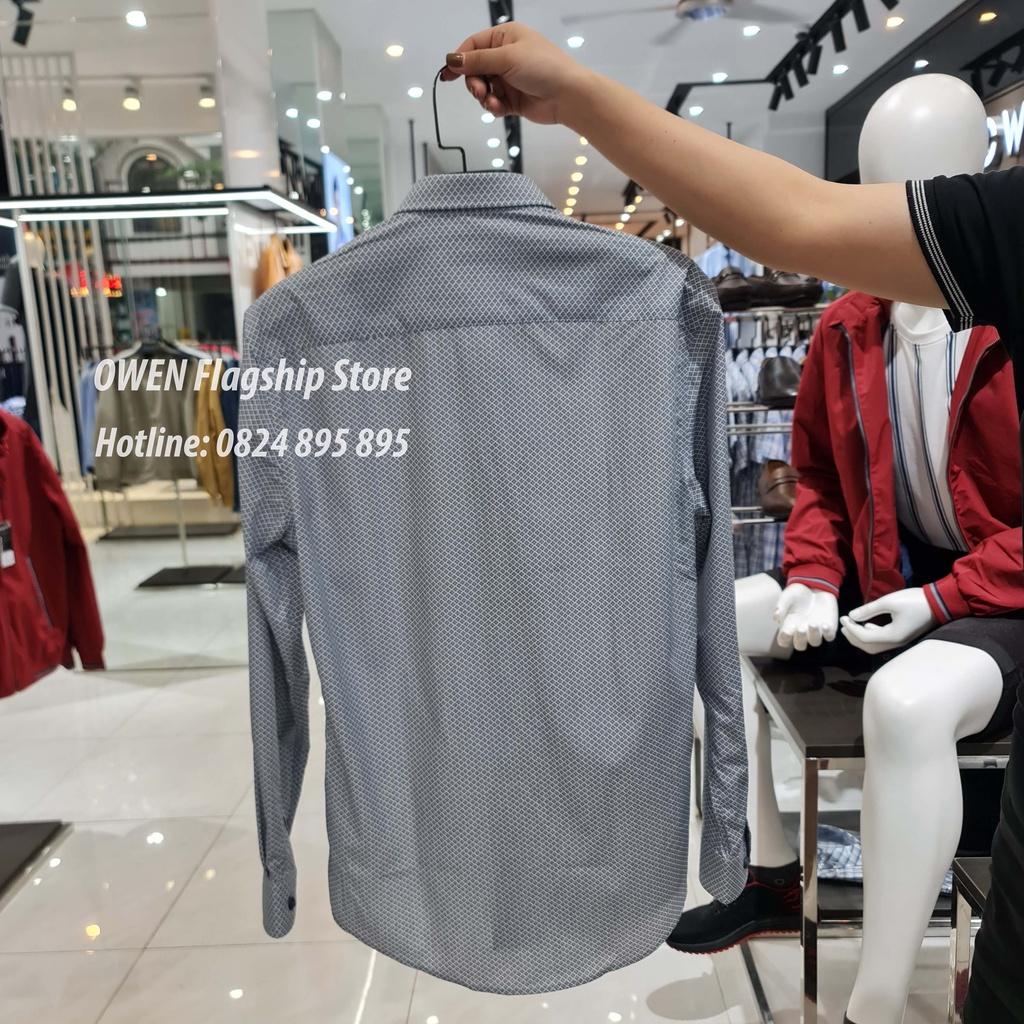 OWEN - Áo sơ mi nam dài tay dáng SLIMFIT sợi Tre - Mã AS61001D